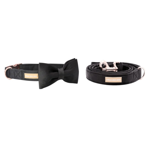 Black and Gold Bow Tie Belt