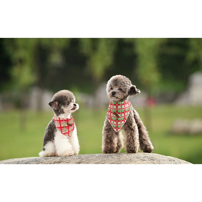 Holiday Cheer Plaid Bandana Set 2/pk
